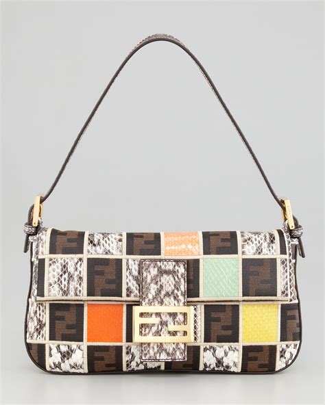 fendi colorblock bag|Fendi black baguette bag.